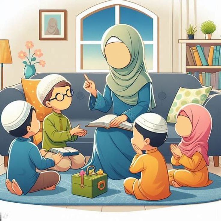 Hands holding the Quran during a guided online recitation lesson.